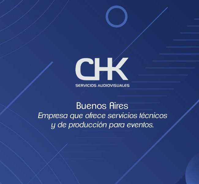 diseño web de CHK Servicios audiovisuales