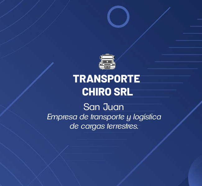 diseño web de Transporte Chiro